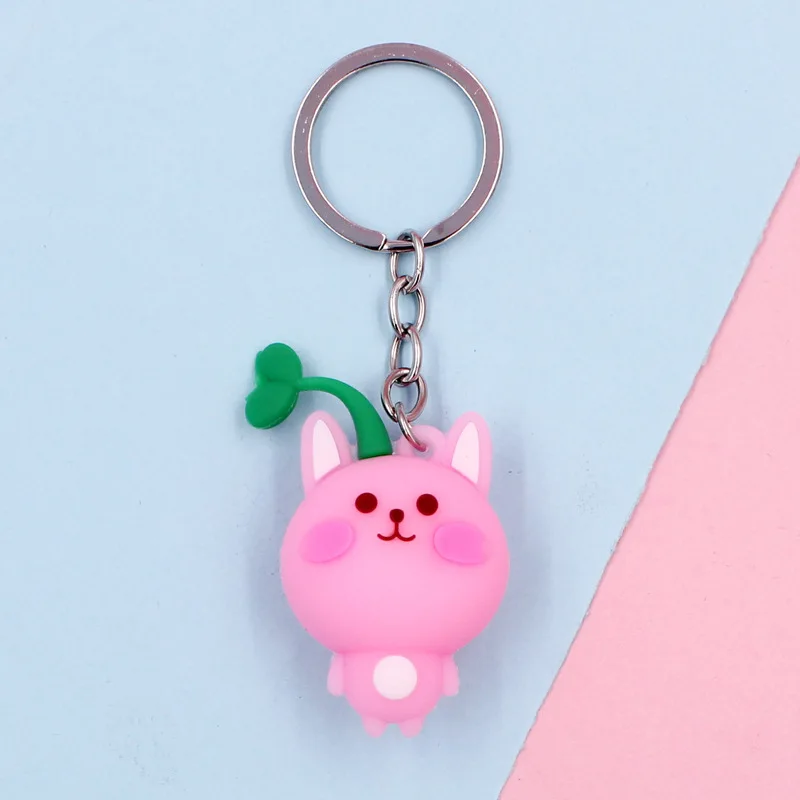 Новинка Август креативные брелки для ключей в японском и корейском стиле из ПВХ с