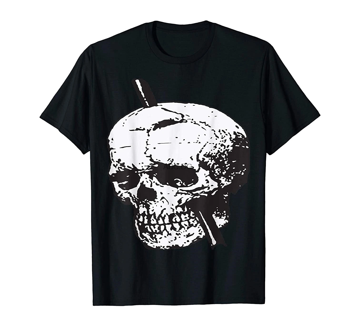 Черно-белый череп Phineas Gage с железной футболкой |