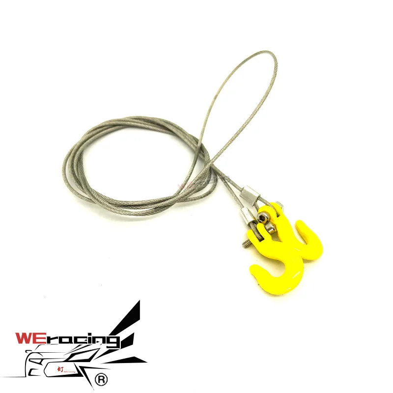 

1 Set Accessories Metal Tow Hook Chain Decoration for 1/8 1/10 RC Car TRX-4 Axial SCX10 90046 Wraith RC4WD D90 TF2 F5A