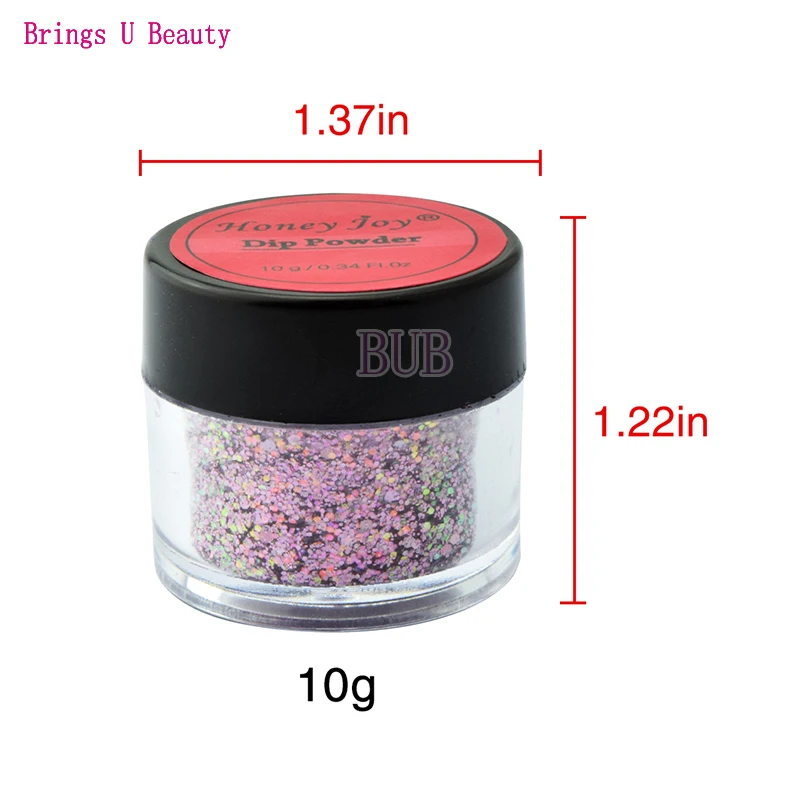 Набор глиттеров 6 в 1 пудра с изменением температуры для сушки без лампы 10 г/корд |