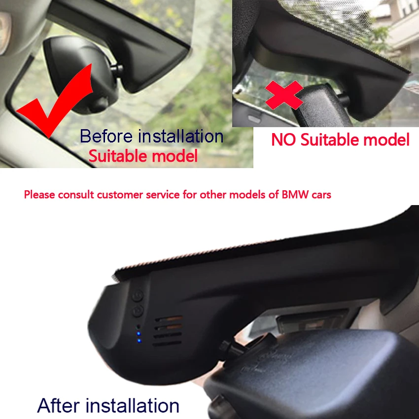 $59.80 FULL HD 4K 2160P Plug and play Car DVR Wifi Video Recorder Dash Cam Camera For BMW 1/3/5/X1/X3/X5 F10 F15 F20 F25 F40 F48 F31