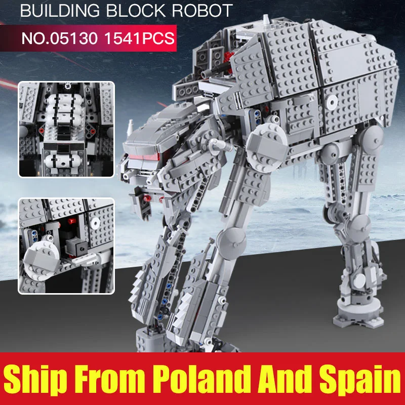 DHL 05130 1541 шт Звездные игрушки серии войн 75189 тяжелый атат шагающий робот детские рождественские игрушки подарочный набор строительные блоки кирпичи