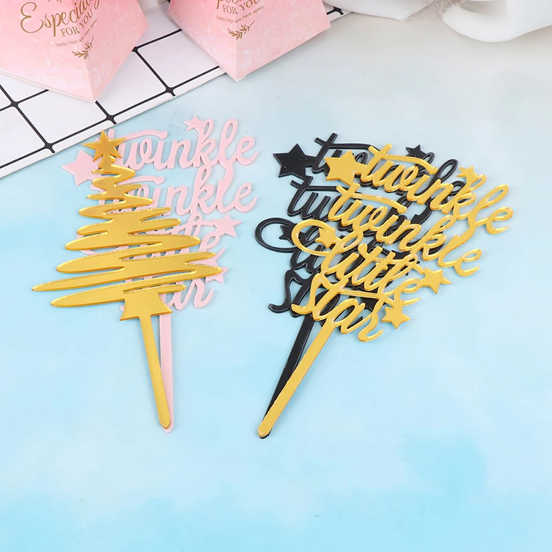 Мерцающие маленькие звездочки топперы для торта как я буду выглядеть Детские
