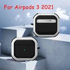 Новый чехол для Airpods 3, чехол 2021 дюйма из ТПУ и поликарбоната с защитой от падения, чехол для Apple AirPods 4-го, аксессуары, беспроводные наушники с брелоком