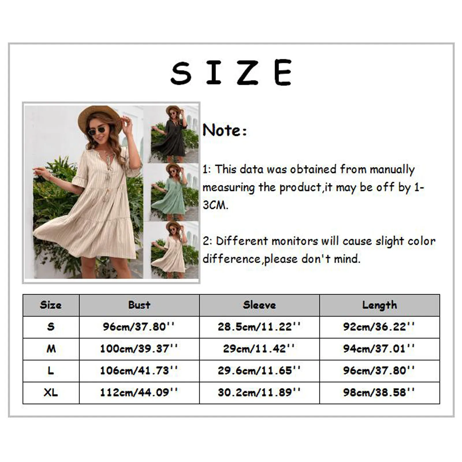 

Bohemian Beach Dress Women Summer Plus Size Short Sleeve V Neck Casual Sexy Dress Loose Flowy Swing Shift Sundress Vestidos
