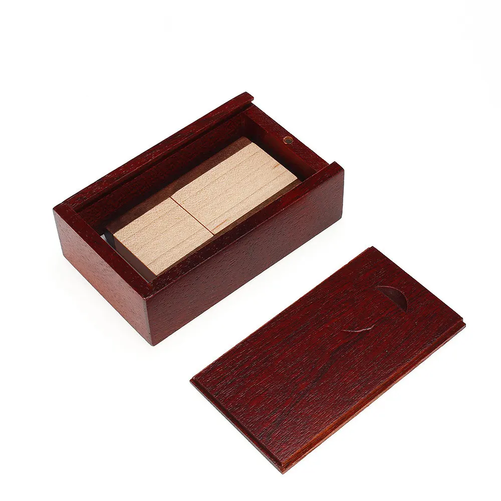 ZM u disk with box USB флэш-накопитель 128 ГБ Пользовательский логотип компании поворотный деревянный 4 ГБ 8 ГБ Флешка 16 ГБ флеш-накопитель 32 Гб 64 ГБ USB 2,0 креативный свадебный подарок - Цвет: ZM u disk with box