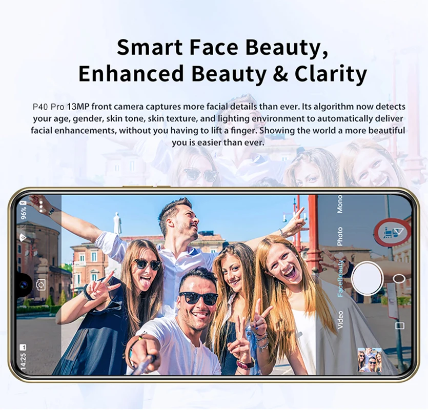 

P40 Pro 6.5 Inch Global 5G LET Android Smartphones 10-Core MTK-6889 12GB+512GB Cellphones 13MP+32MP Camera Dual SIM Mobile Phone