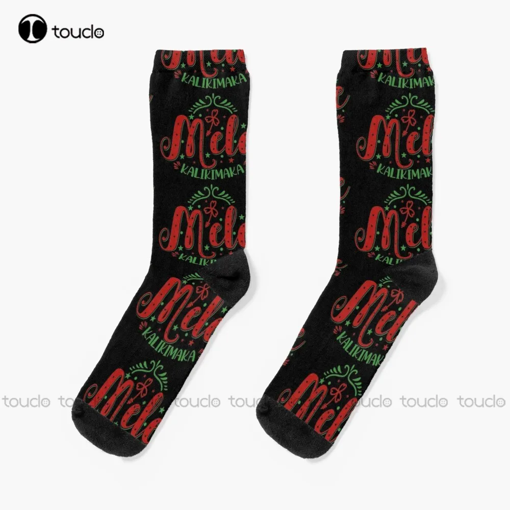 

Mele Kalikimaka _Christmas Socks Unisex Adult Teen Youth Socks Personalized Custom 360° Digital Print Hd High Quality