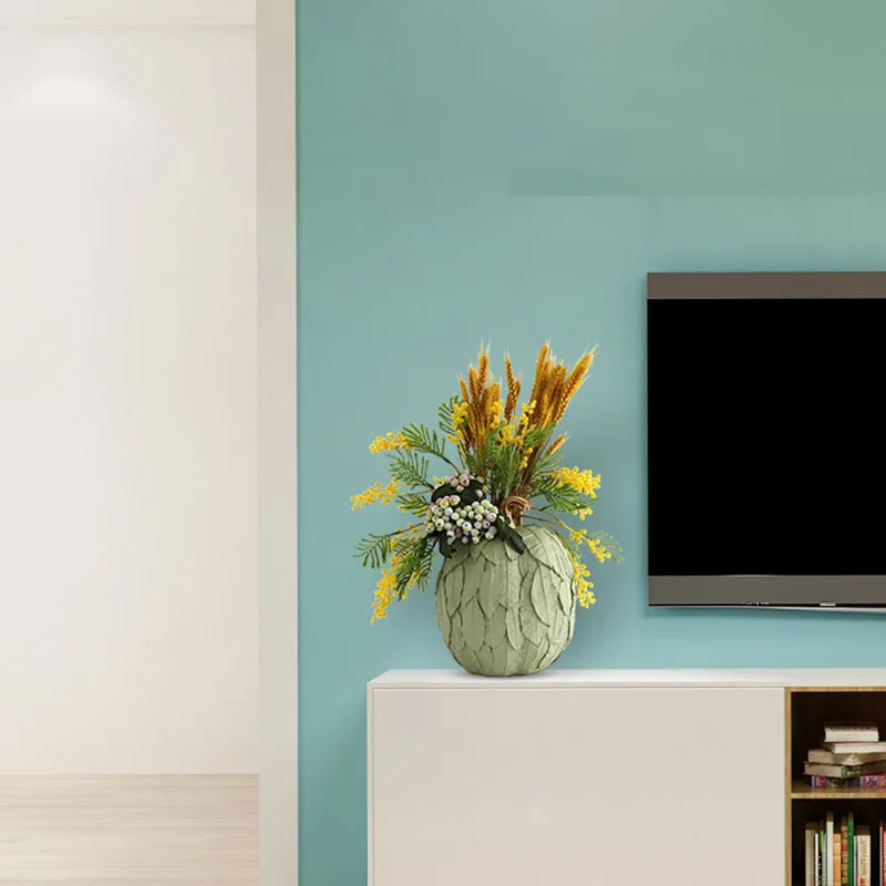 Статуя тыквы полимерные фрукты украшения фигурки листья цветочная композиция