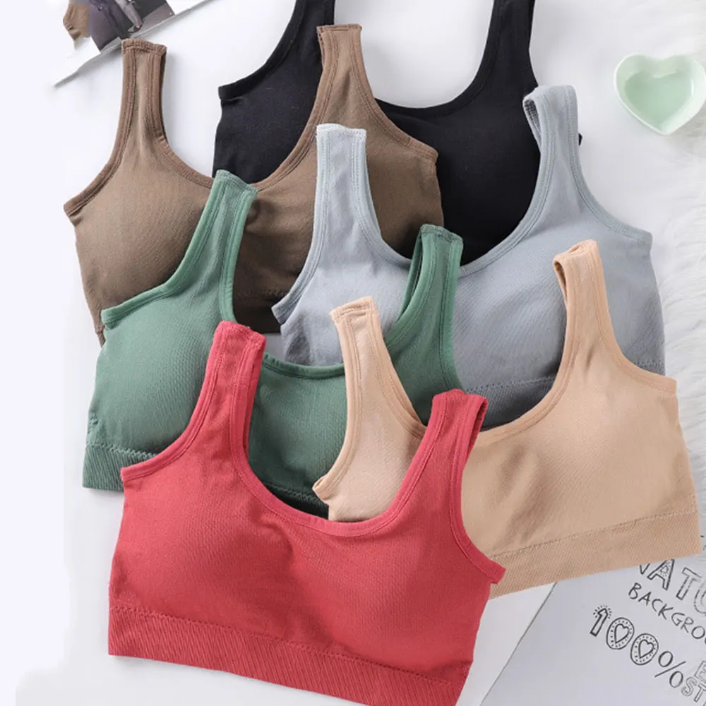 Бюстгальтер женский бесшовный со стальными кольцами |