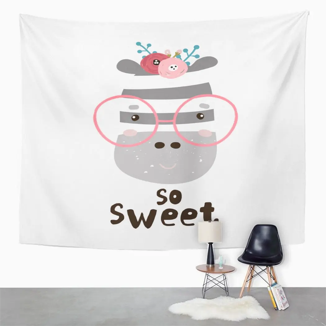 Простой разделенный гобелен с коронами настенный декоративный коврик для