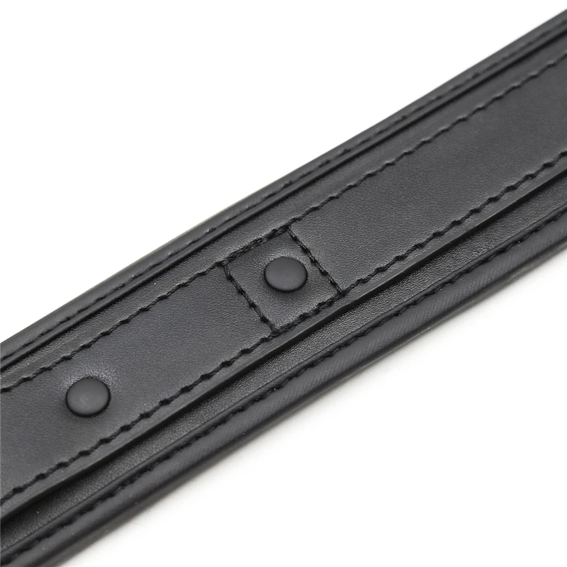 Кожаный ошейник для БДСМ с поводком секс-игры взрослых бондаж сдержание манжеты