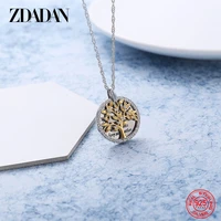 zdadan 925 sterling silver tree of life necklaces for women fashion jewelry engagement gift