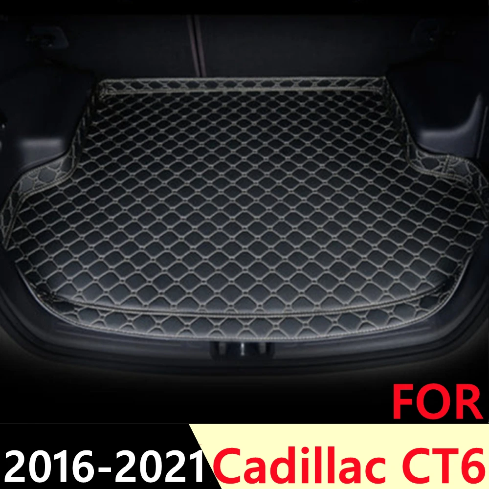 

SJ High Side Custom Fit All Weather Car Trunk Mat AUTO Rear Cargo Liner Cover Carpet For Cadillac CT6 2016-2017-2018-19-20-2021