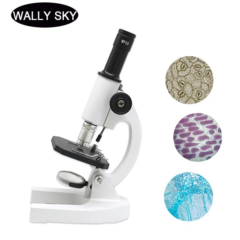 200X монокулярный Биологический микроскоп Студенческий образовательный научный