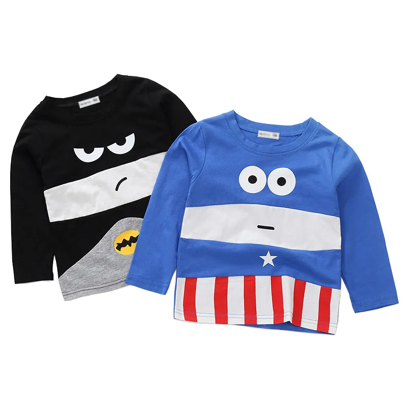 Хлопковые футболки для мальчиков и девочек мстители Бэтмен Капитан Америка