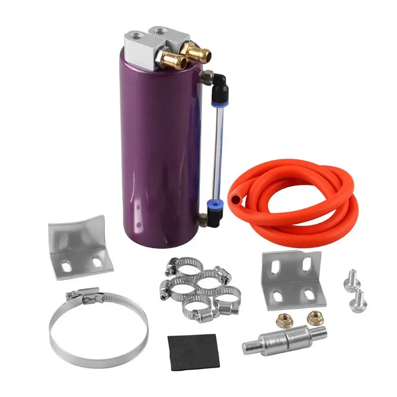 

350ML Universal Aluminum Alloy Racing Oil Catch Tank Round Can ReservoirOCC019 Blue gold purple red silver black