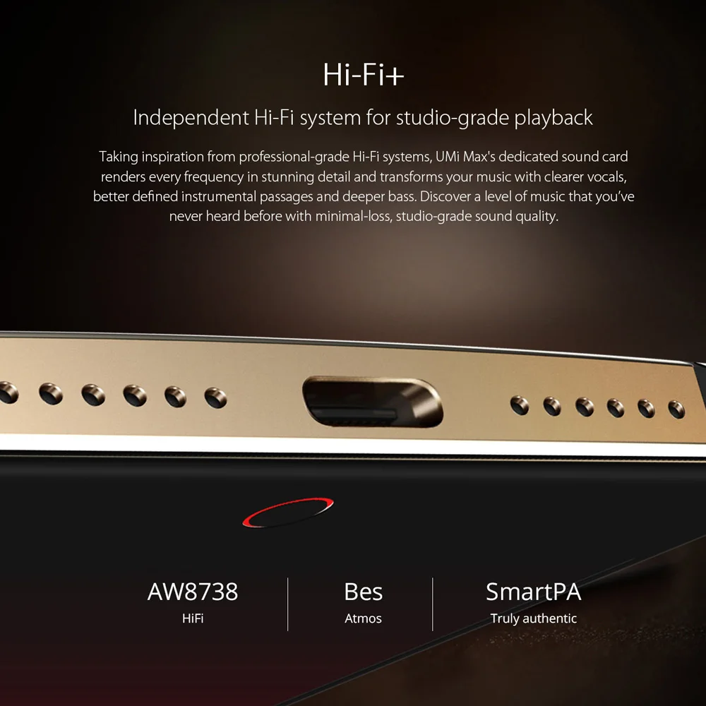 UMIDIGI MAX 4G 5.5 дюймов 2.5D FHD 1920 * 1080 Android 6.0 3GB + 16GB 5MP + 13MP Двойная камера с дактилоскопическим идентификатором Разблокировка смартфона.