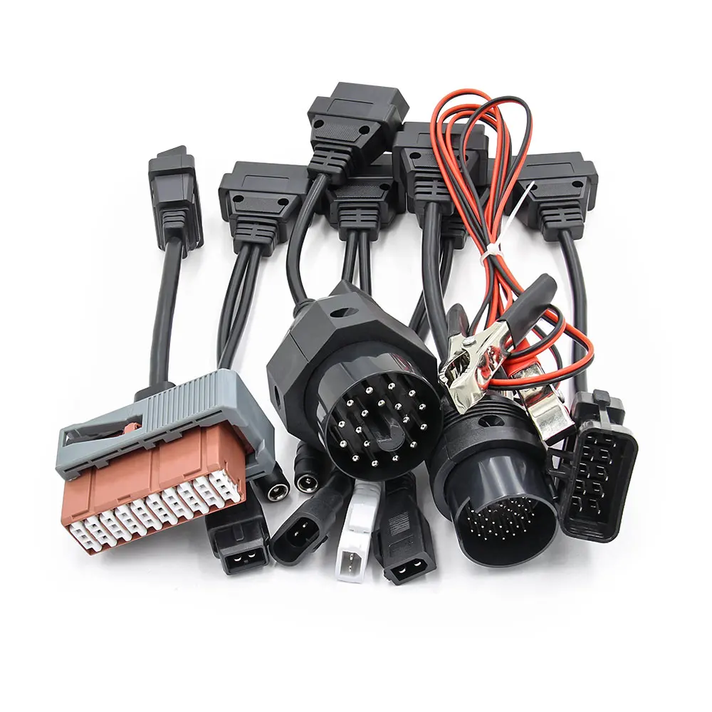 

8PCS Truck Full Set Car Cables OBD OBD2 Connector Adapter Scanner For Scania For BMW OBD2 Car Diagnostic Auto Multidiag Cable