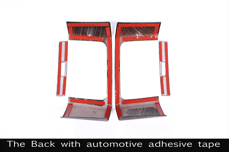 

Red Ash Wood ABS - Car Dashboard Side Air Conditioning Outlet Vent Trim Cover For Land Rover Range Rover Sport RR Sport 14-18