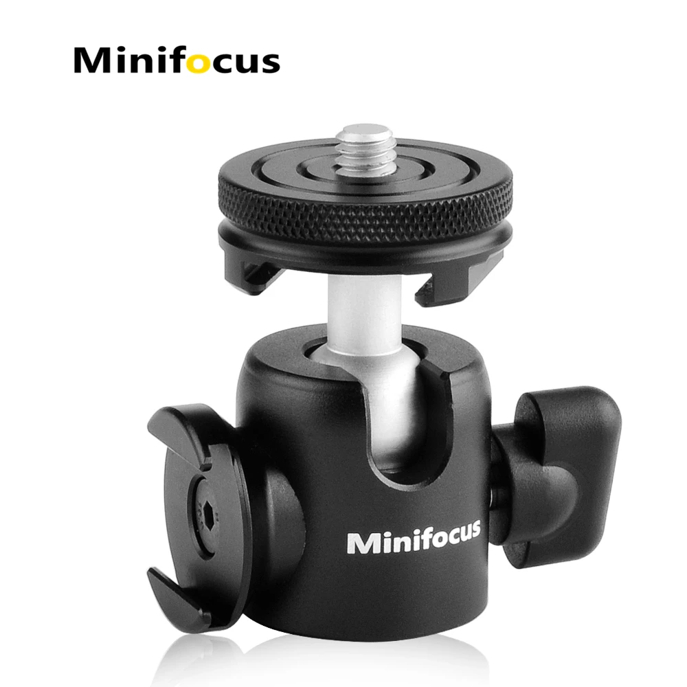

Camera Tripod Ball Head Adapter 360 Rotation with Cold Shoe Microphone Led Video Light Mount Phone Vlog Accessory for Gopro DSLR