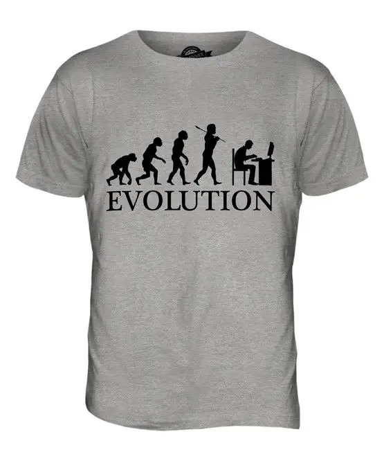 Компьютерный гик Эволюция человека Мужская футболка Топ подарок PC программист