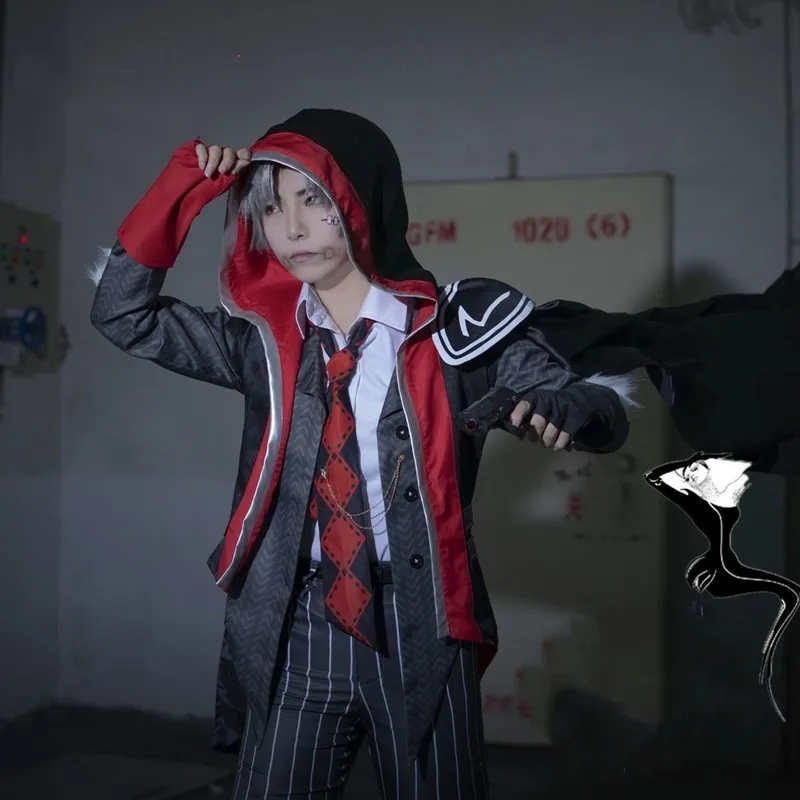 

Identity V cos Naib Subedar anime man woman cosplay uniform costume set Shirt + small suit + pants + vest + tie + cloak + belt