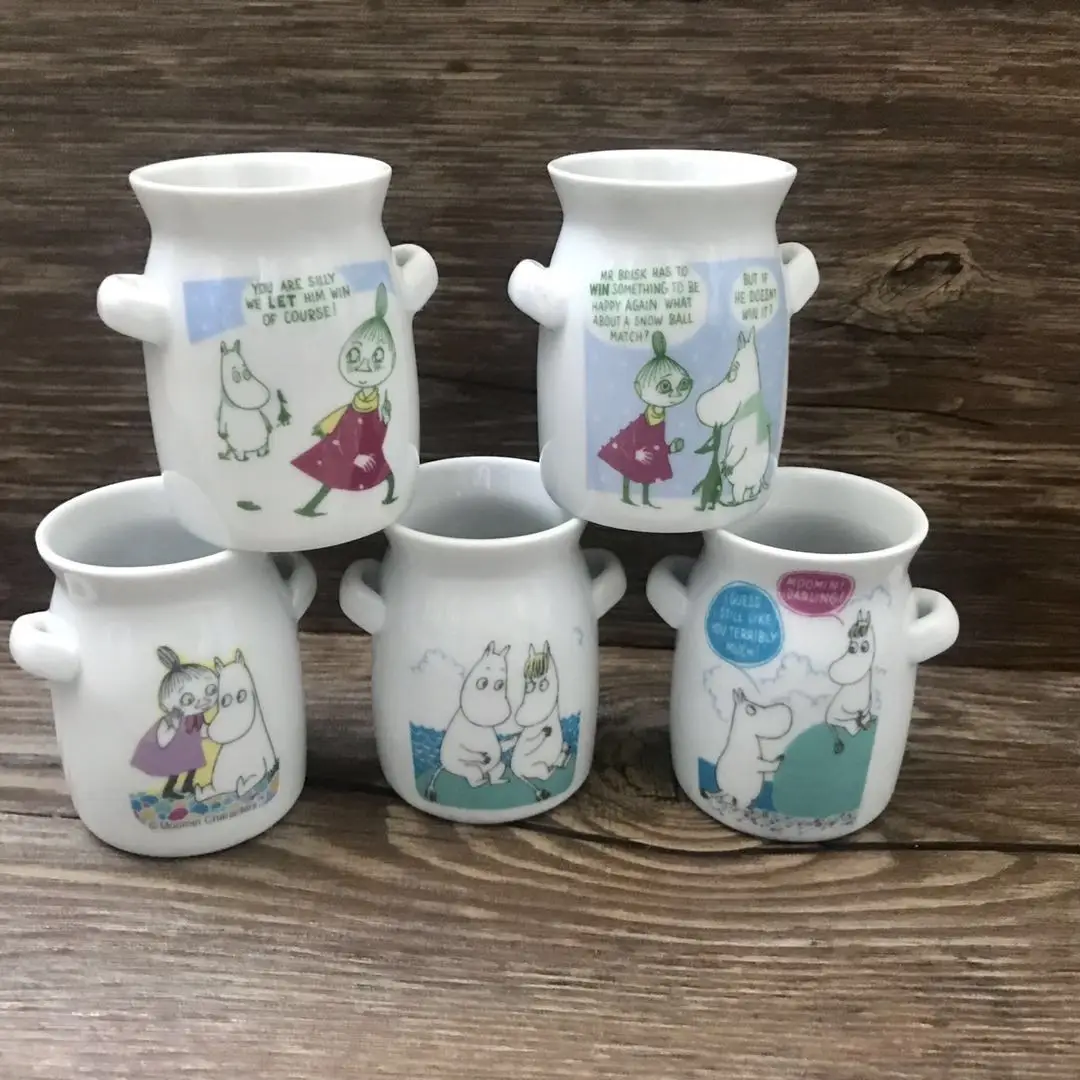 Кружка Moomins с ушками милая кружка для пудинга забавная керамическая горшок