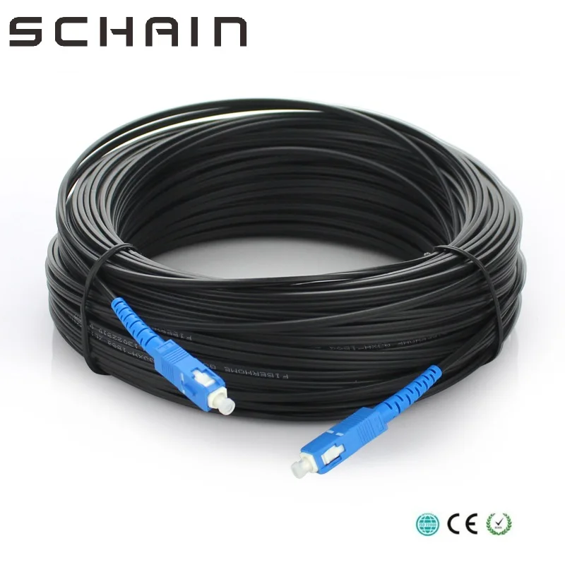 500 м наружный SC Ftth Dromp кабель Simplex одномодовый G657A волоконно оптический патч корд