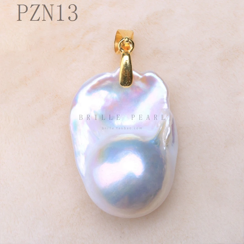 Колье ручной работы из серебра 925 пробы с жемчужинами в стиле барокко|Подвески| |