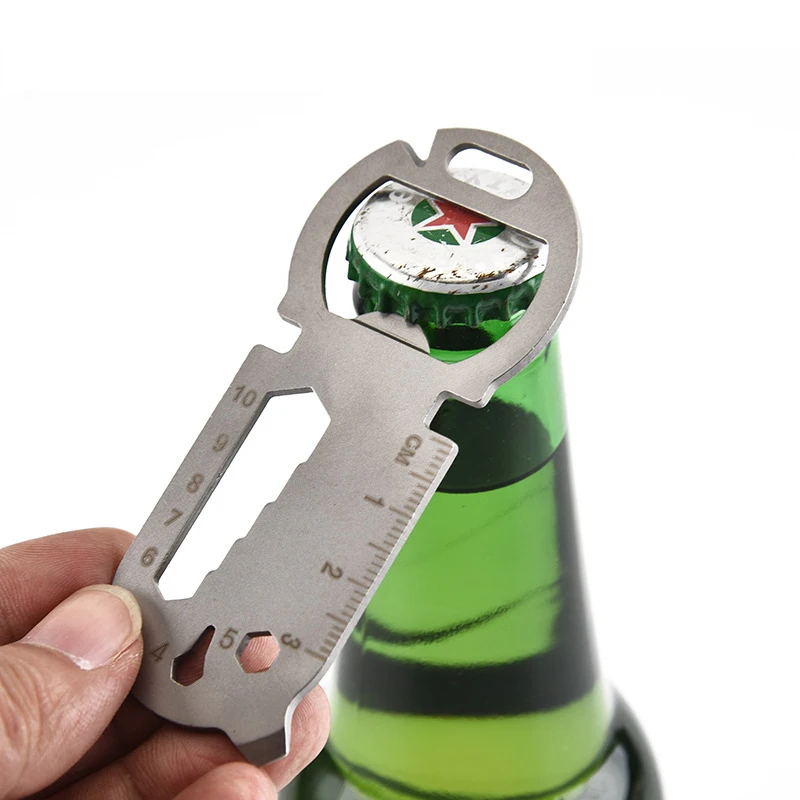 

Stainless Steel Mini Multi-function Combination Tool Creative Bottle Opener Outdoor Camping Camping Easy To Carry And Travel
