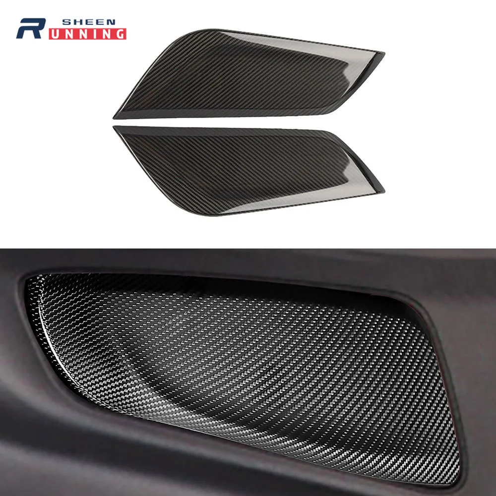 

Fit For Ford Mustang (2015-2017) Real carbon fiber rear trim panel, rear seat anti-kick modification interior