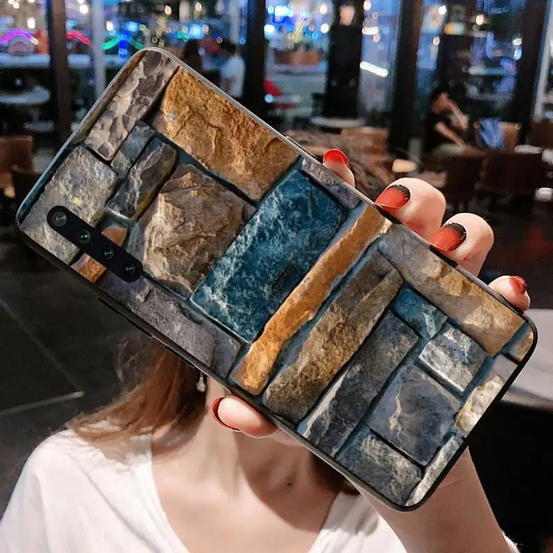 Забавный цветной каменный чехол мягкий черный для телефона Xiaomi Mi Note 10 Lite 9T Pro xiaomi