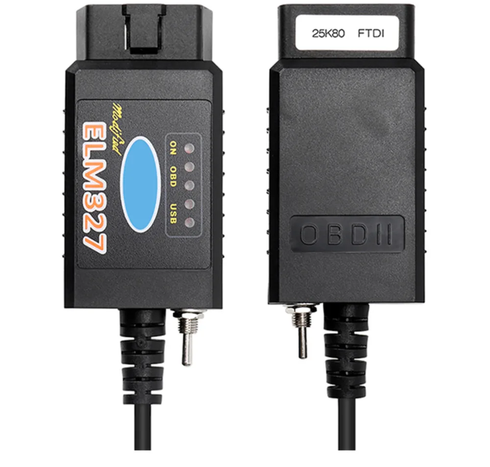 Считыватель кодов ELM327 USB FTDI PIC18F25K80, для диагностических инструментов Fo-rd HS CAN/MS CAN Forscan ELM 327 OBDII