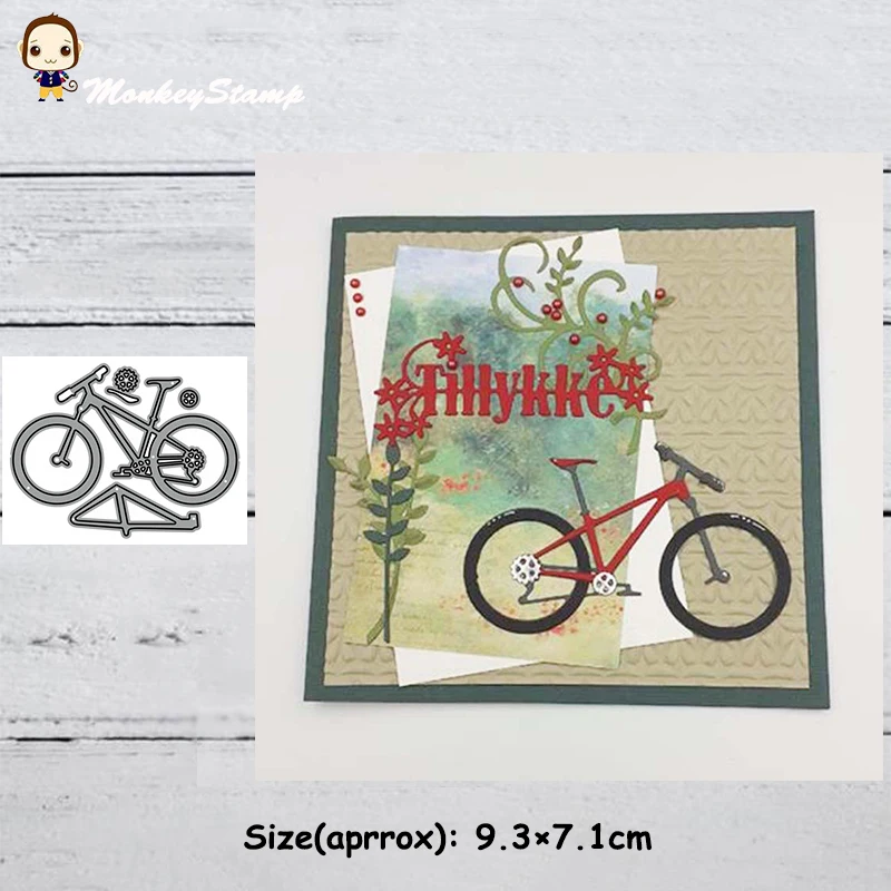 Металлические режущие трафареты для велосипеда с обезьяной скрапбукинга