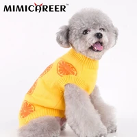 cat and dog clothes fruit print sleeveless shirt autumn and winter warm vest sweater fashion puppy cotton sweater pet clothing
