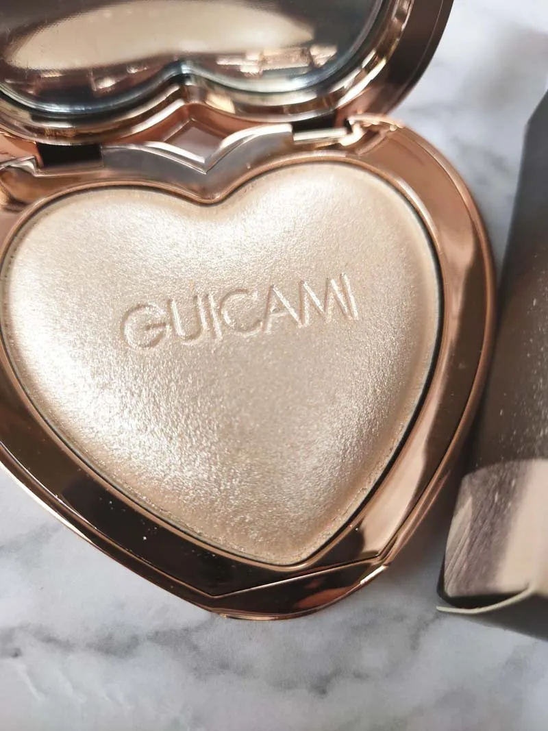 Профессиональный Хайлайтер для лица Пудра в форме сердца бронзатор палитра