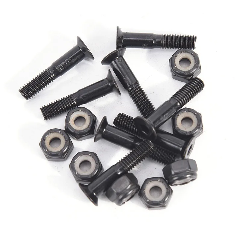 

Hard Ware Bolts Parts 8 Pair 25mm Double Rocker Black Parts Screws Skateboard