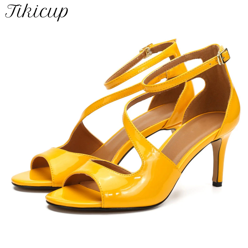 

Женские туфли-лодочки с открытым носком на высоком каблуке 8 см