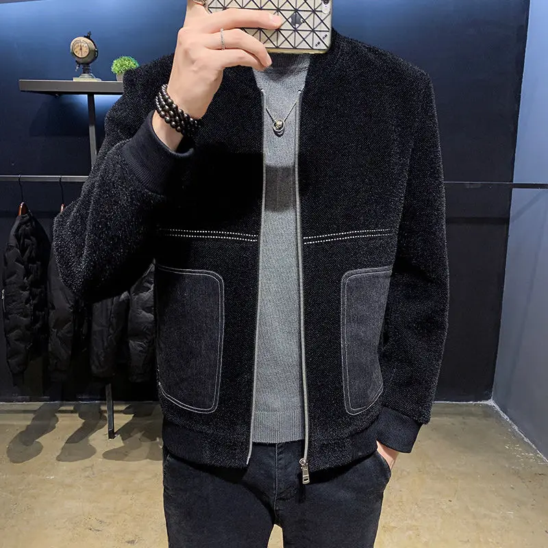 

Мужская приталенная куртка из шерсти норки, зимняя модная плотная куртка, верхняя одежда