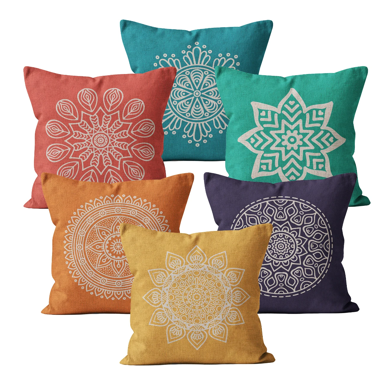 Pillow Case Mandala Pillowcase Boho Retro Designer Decorative 45*45 40*40 for Sofa moroccan fur Linen Cushion Cover