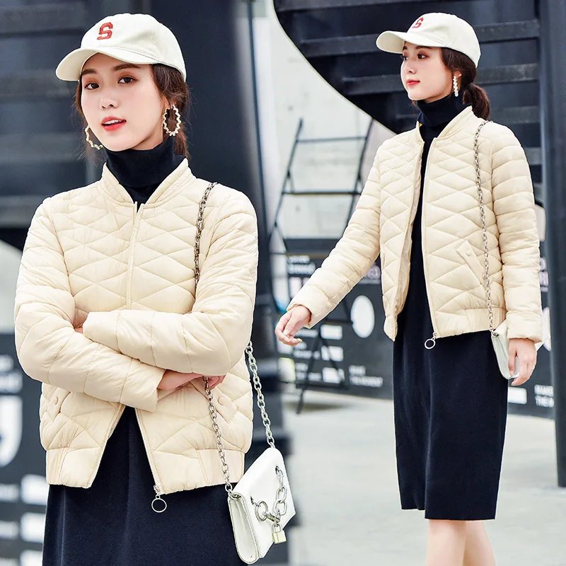 Пуховая парка новинка зимы 2019 пуховая хлопковая стеганая куртка костюмы Женская