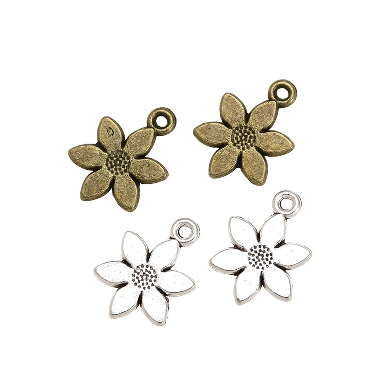 30 шт./партия, посеребренные подвески для браслетов