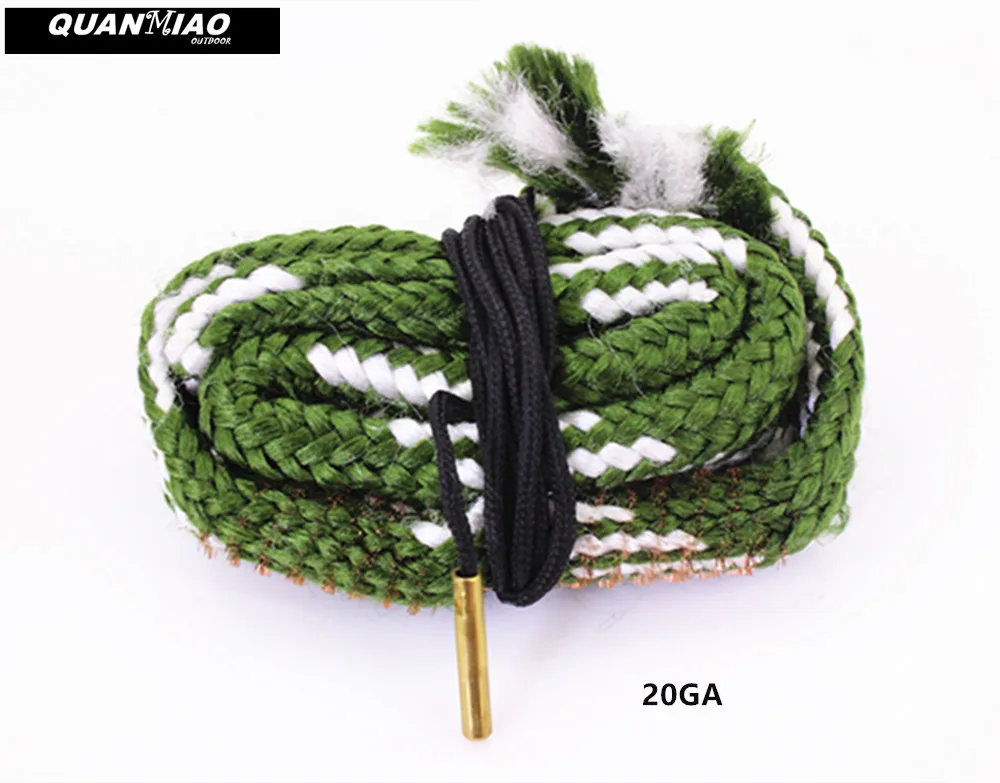 20 Gauge Охотничий пистолет с отверстием для очистки Snake.22 Cal.223 Cal.38 Cal& 5,56 мм, 7,62 мм, 12GA устройство для чистки винтовки пистолет бочка Cal Snake Rope - Цвет: 20 Gauge