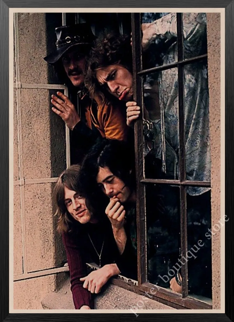 Светодиодный плакат Zeppelin Rock Music, Jimmy Page, rober Plant, винтажный домашний декор, настенные наклейки, 9 процентов/5