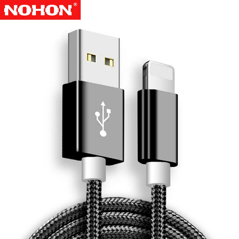 USB кабель в нейлоновой оплетке для быстрой зарядки и передачи данных iPhone X XR XS 11 Pro