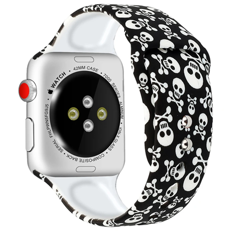 Ремешок для часов Apple watch 42 мм/38 мм 44 40 силиконовый спортивный браслет iwatch series 3 2 1