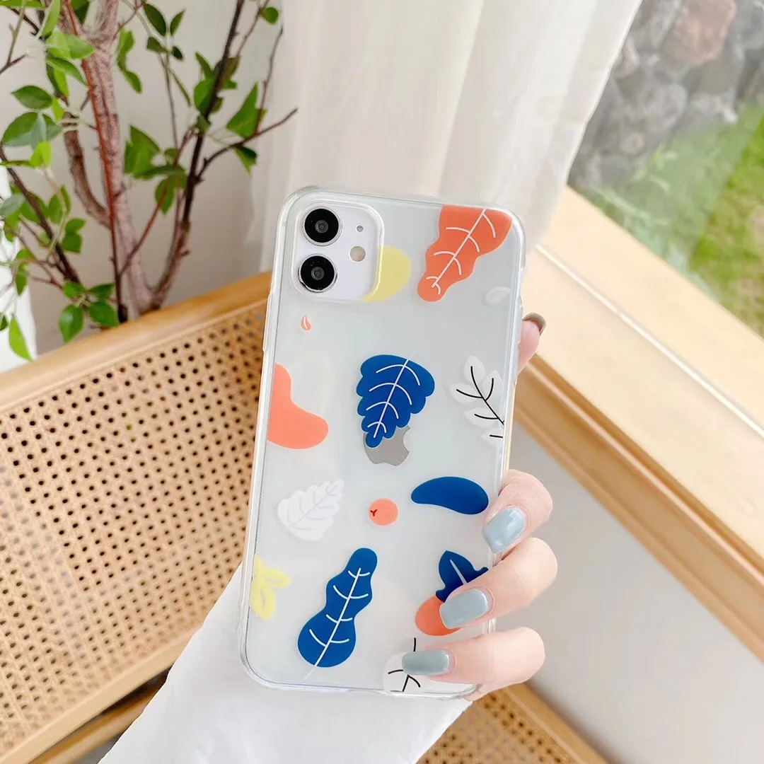 Summer Small Fresh Flower Phone Case for Iphone 11 Pro Max 7 8 8Plus X XR Xsmax Transparent Soft Silicone Back Cover | Мобильные