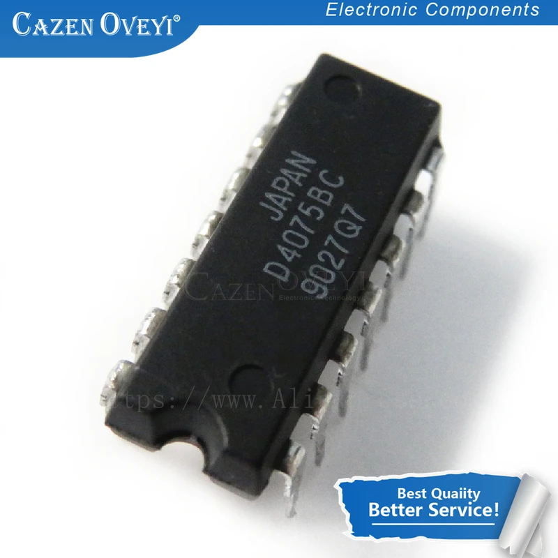 10 шт./лот CD4075 CD4075BE HCC4075B HCF4075B DIP 14 в наличии|Интегральные схемы| |