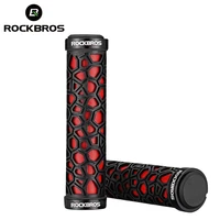 rockbros mtb grips 3d rubber bicycle handlebar lock on handle ultraight bike accessories anti skid shock absorbing cycling parts